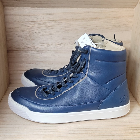 LACOSTE Explorateur Calf Leather High Top Shoes - Picture 5 of 11